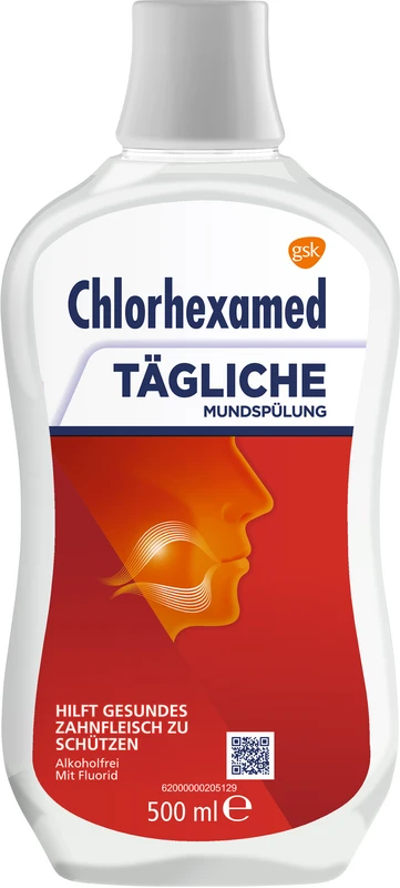 Chlorhexamed TÄGLICHE MUNDSPÜLUNG Flasche 500 ml, 0,06 % Chlorhexamed TÄGLICHE MUNDSPÜLUNG GlaxoSmithKline