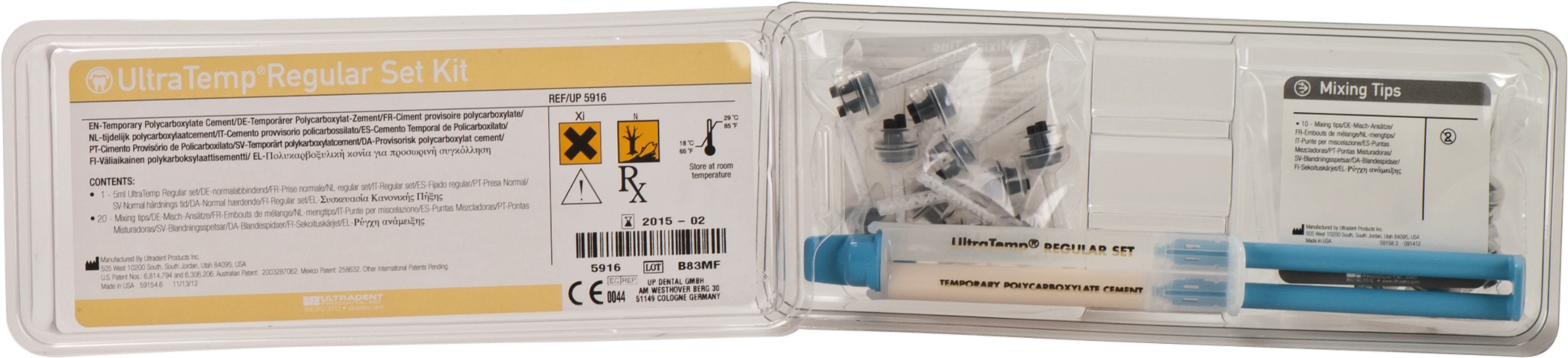 UltraTemp™ Packung 5 ml Spritze regular, 20 Mixing Tips