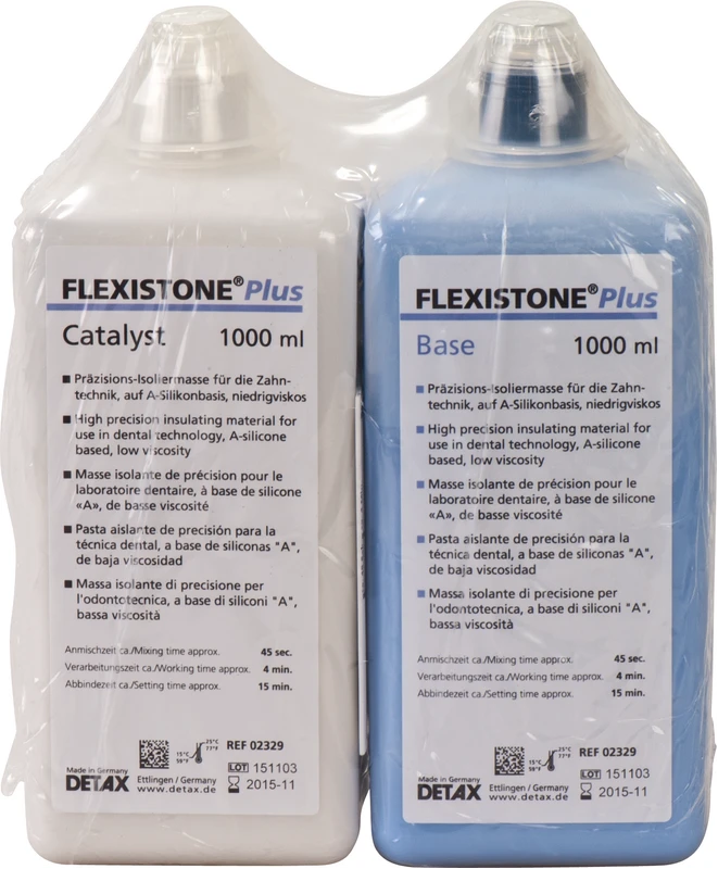 FLEXISTONE® Plus Ecopackung 1 Liter Base, 1 Liter Katalysator, 4 Anmischbecher
