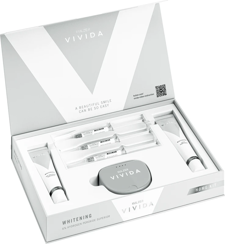 Kulzer Vivida Home 6% HPS Kit 3 x 3 ml Spritze Gel 6 %, Zubehör