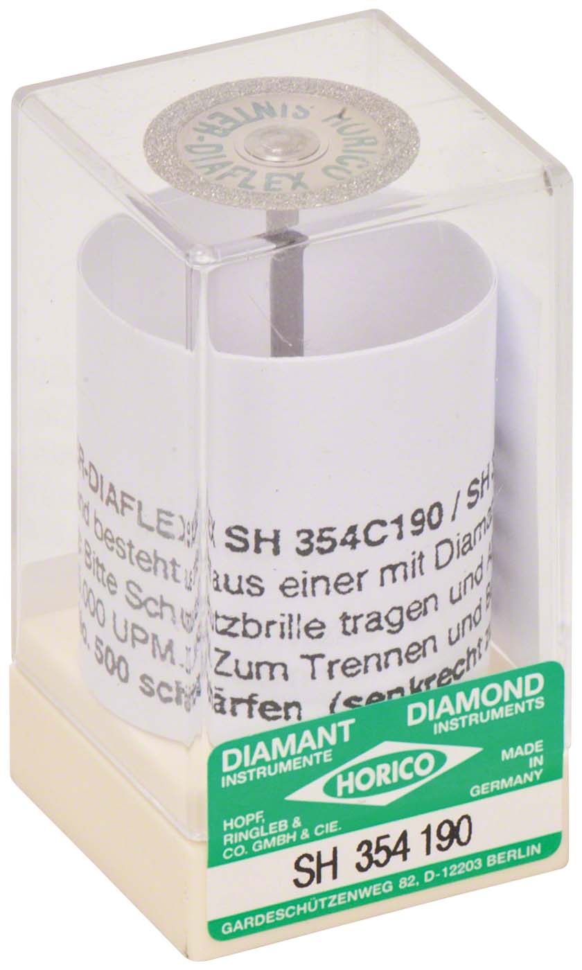 SINTER DIAFLEX® 354 Stück doppelseitig, flexibel HP, Figur 354, 0,3 mm, ISO 190 SINTER DIAFLEX® 354 Horico