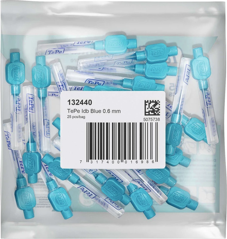 TePe® Interdentalbürsten Original Packung 25 Stück blau, Ø 0,6 mm