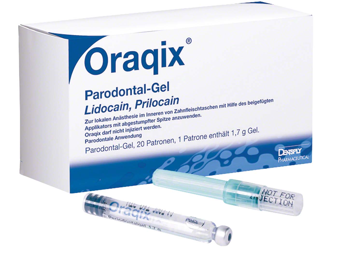 Oraqix® Lidocain und Prilocain Parodontal-Gel 2,5%/2,5% Dentsply Sirona
