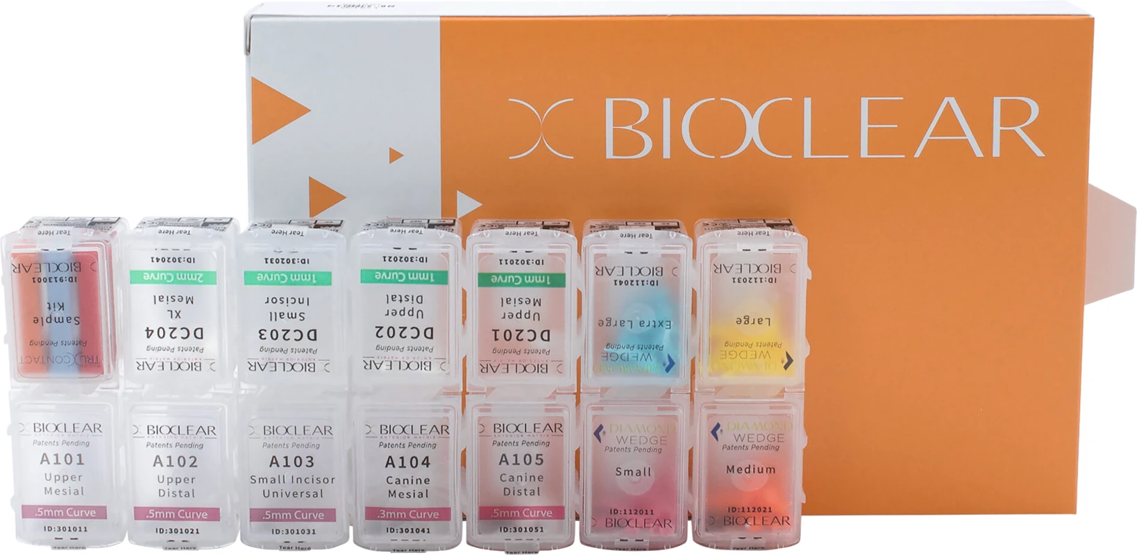 Bioclear Matrizensystem Packung 50 Matrizen 7962200, Schneidezahn distal