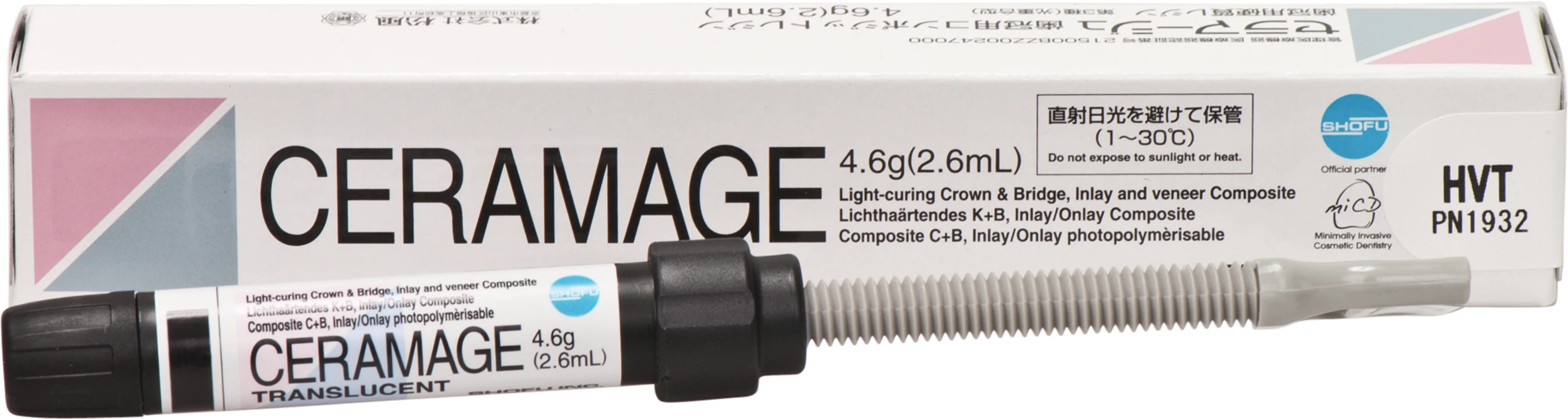 CERAMAGE Spritze 4,6 g transluzenz HVT CERAMAGE SHOFU