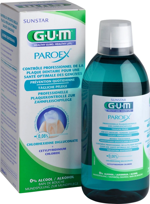 GUM® PAROEX® 0,06 % Mundspülung Flasche 500 ml