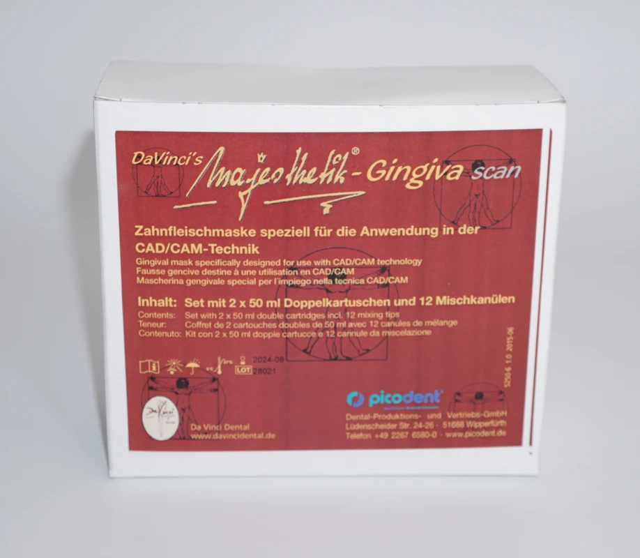 Majesthetik-Gingiva scan Set 2 x 50 ml double cartridge including, 12 Mischkanülen Majesthetik-Gingiva scan Set 2 x 50 ml double cartridge including, 12 Mischkanülen