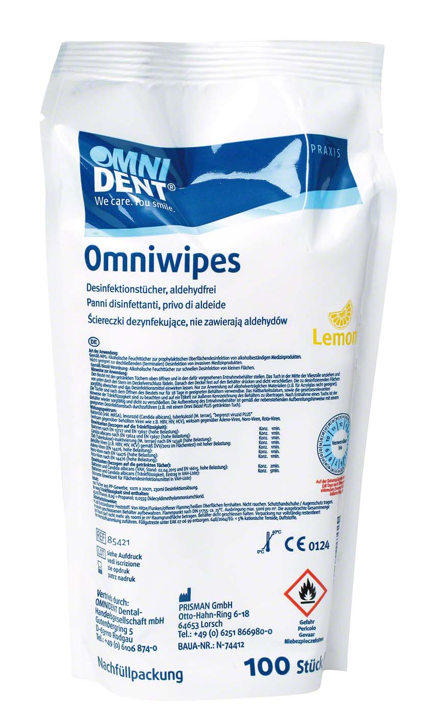 Omniwipes Lemon OMNIDENT