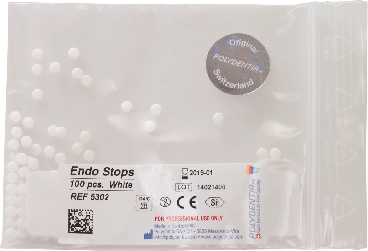 Endo Stops Packung 100 Endo-Stopper weiß