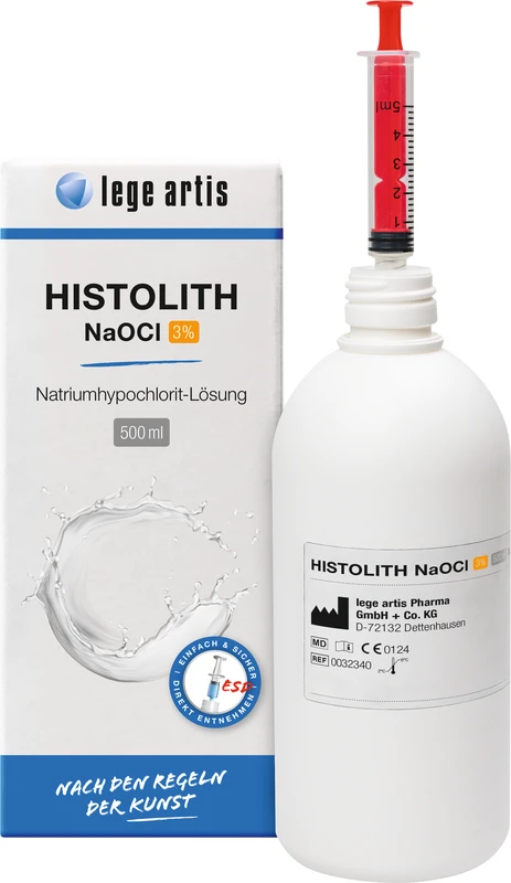 HISTOLITH NaOCl 3% Flasche 500 ml Lösung mit ESD-Entnahmesystem