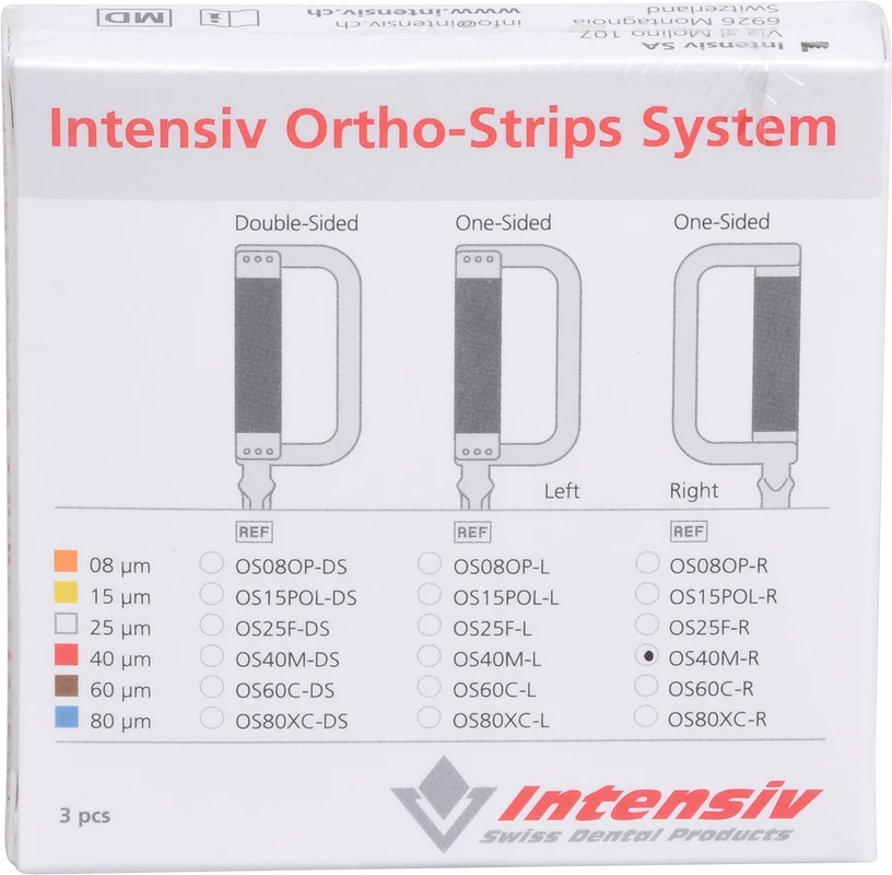 Ortho-Strips System Packung 3 Stück einseitig OS40M-R/3