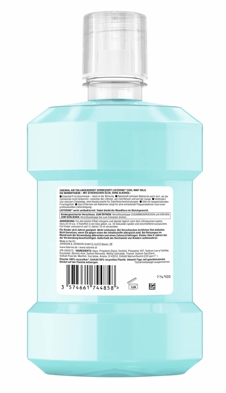 LISTERINE® COOL MINT MILDER GESCHMACK Flasche 1.000 ml