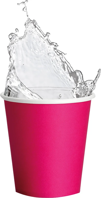 Akzenta ONE Pappbecher Karton 20 x 50 Stück fuchsia, 180 ml