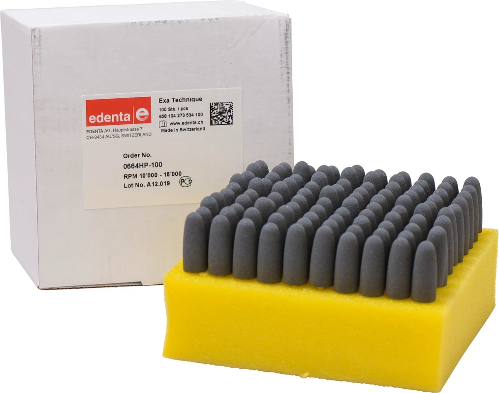 Exa Technique Packung 100 Stück grau mittel, HP, Figur 273, 24,5 mm, ISO 100