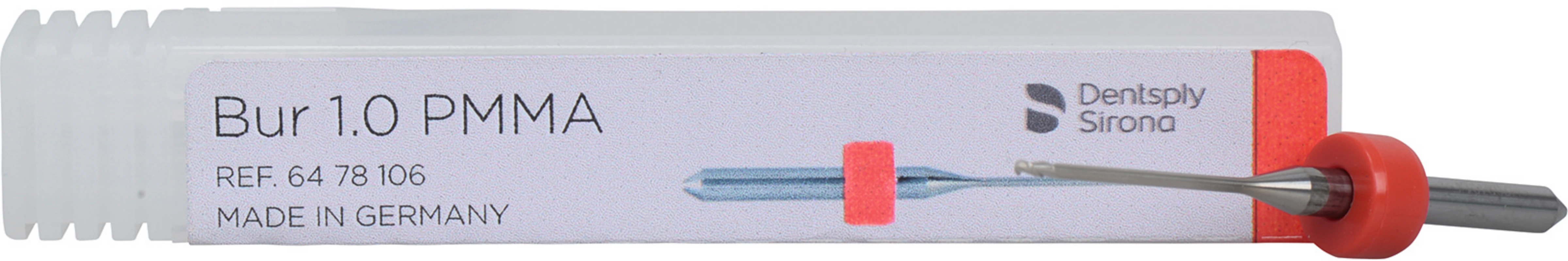 Schleifer und Fräser für inLab MC X5 Stück 1 mm, rot PMMA