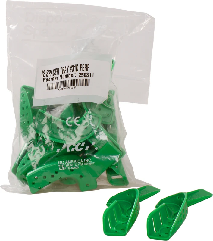 GC COE® Spacer™ Tray Partiell KS Packung 12 Stück OK rechts, UK links, Nr. 31D GC COE® Spacer™ Tray Partiell KS GC