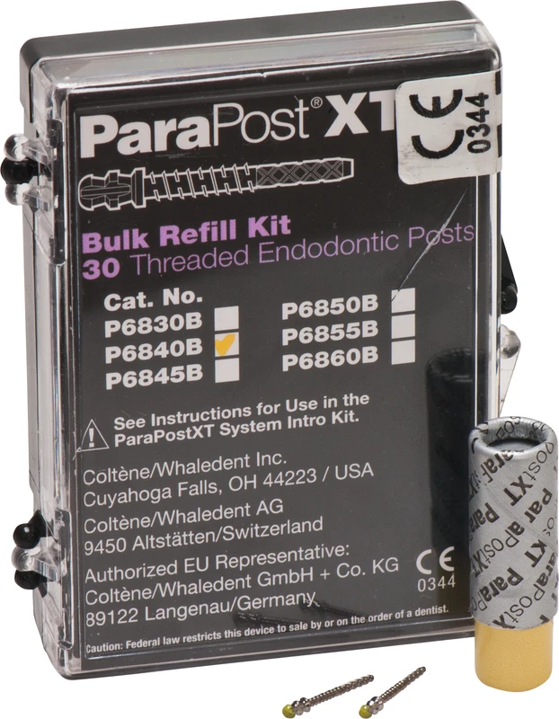 ParaPost® XT™ Titanstifte Nachfüllpackung 30 Stück Ø 1 mm, gelb