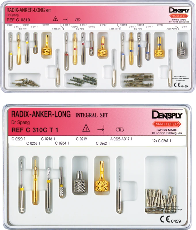 RADIX-ANKER-LONG Packung 6 Formschleifer goldfarben, Gr. 2