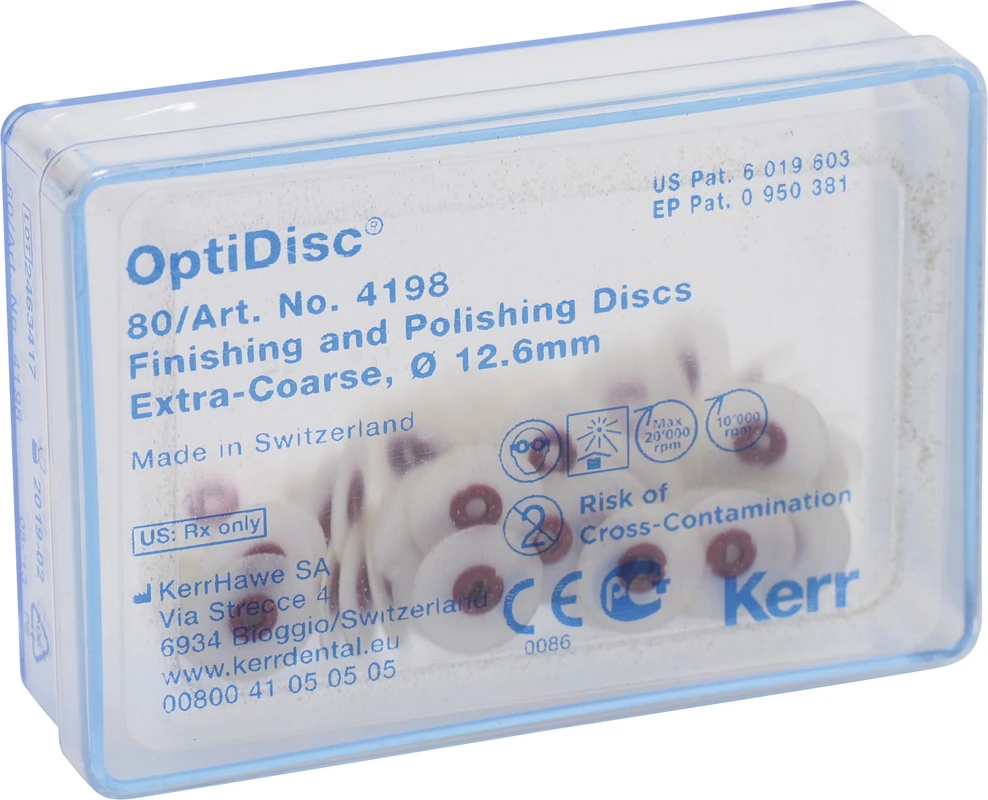 OptiDisc® Nachfüllpackung 100 Stück unmontiert, dunkelbraun extra grob, Ø 12,6 mm