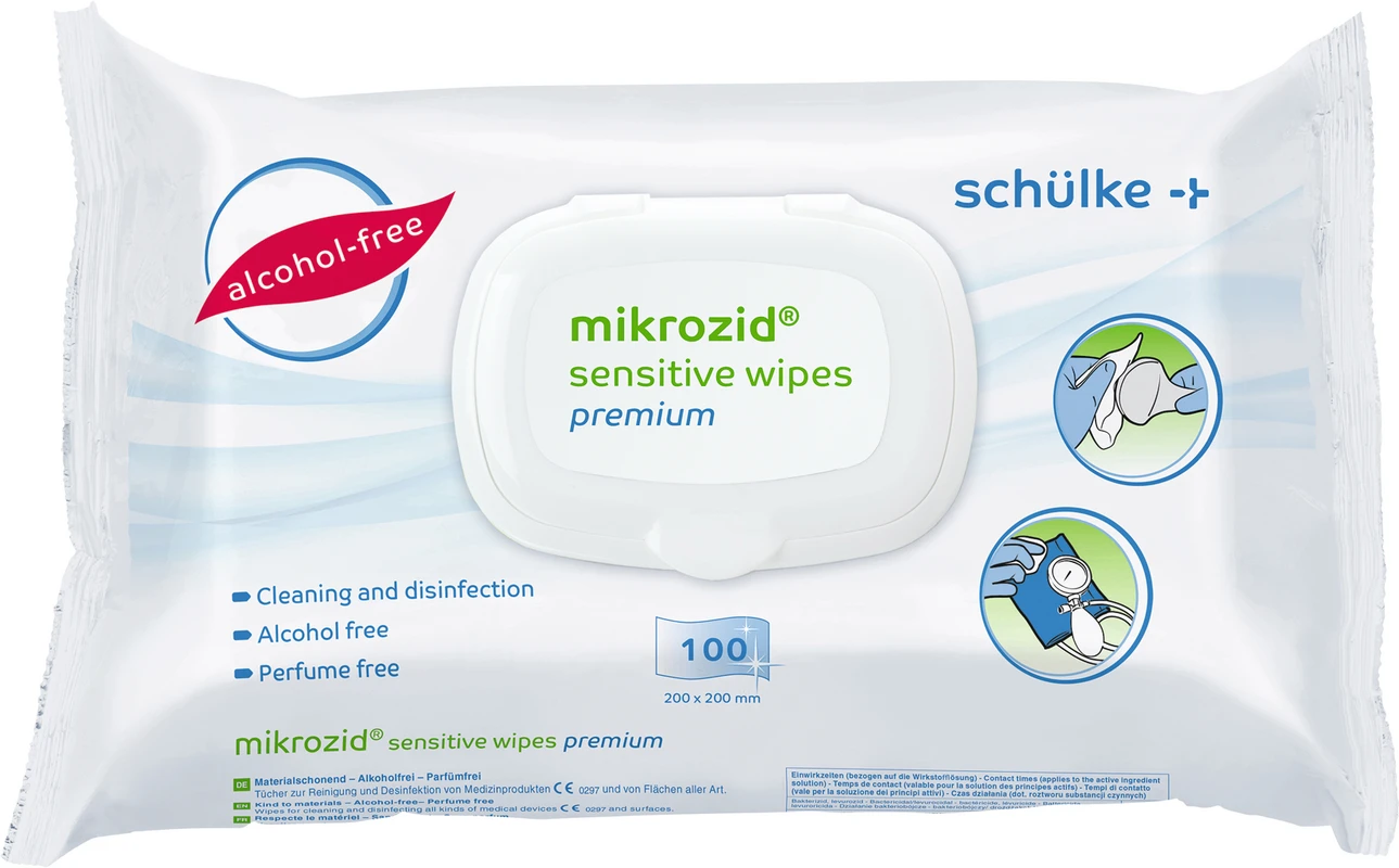 mikrozid® sensitive wipes Soft-Nachfüllpackung 100 Stück premium