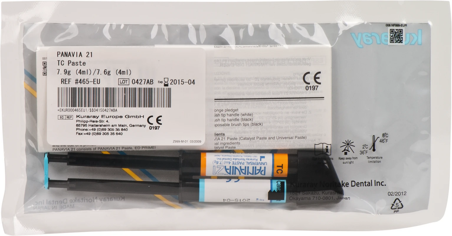 PANAVIA™ 21 Nachfüllpackung 7,9 g Katalysatorpaste TC, 7,6 g Universalpaste