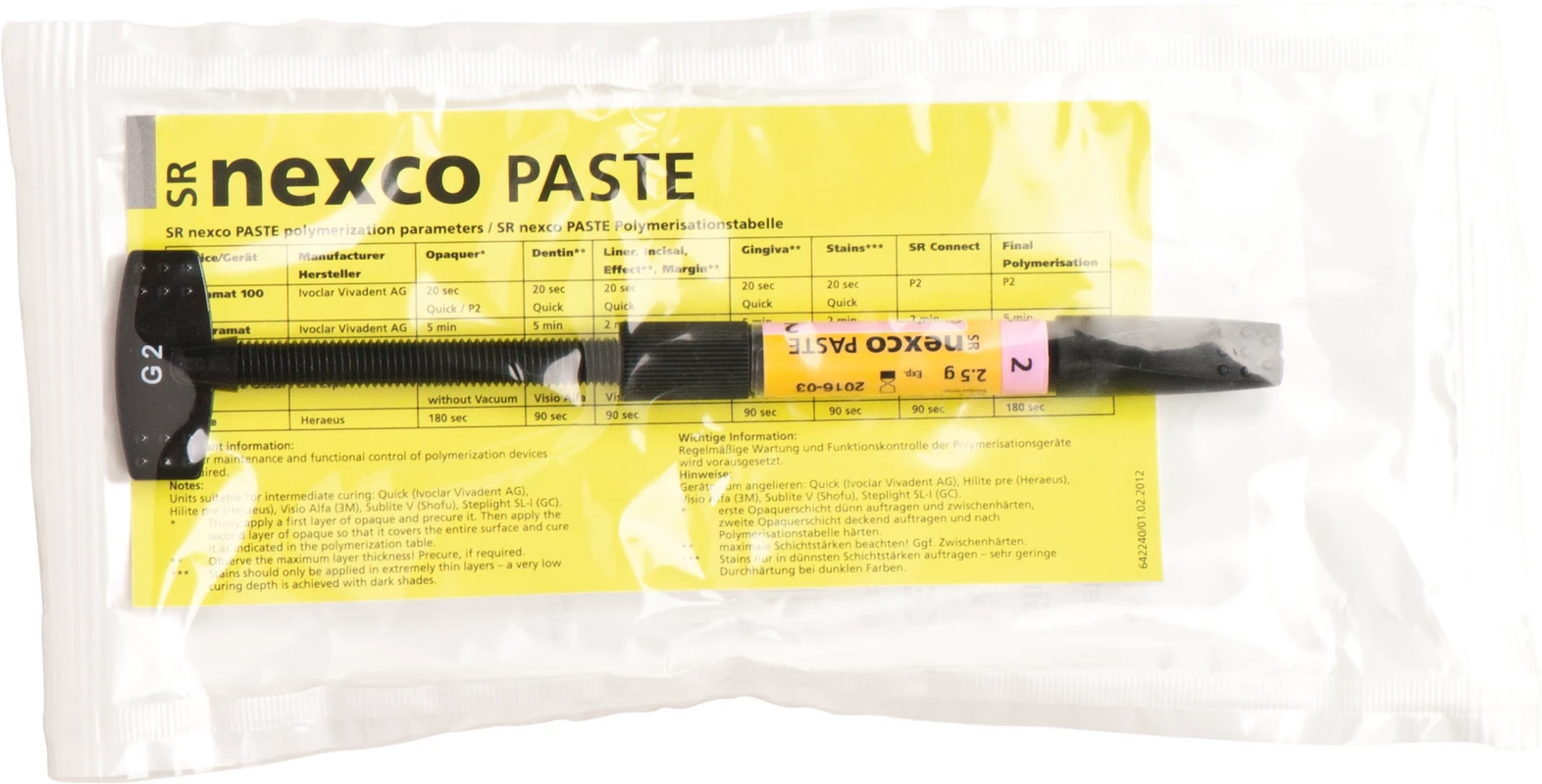 SR Nexco® Spritze 2,5 g Paste gingiva G2