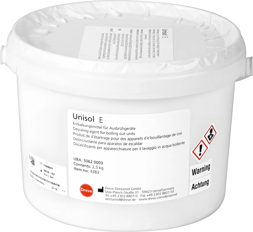 Unisol E Eimer 2,5 kg Entkalker Unisol E Dreve Dentamid