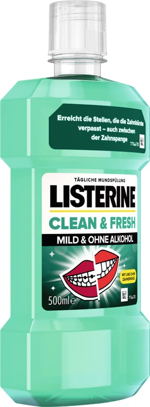 LISTERINE® CLEAN & FRESH Flasche 500 ml