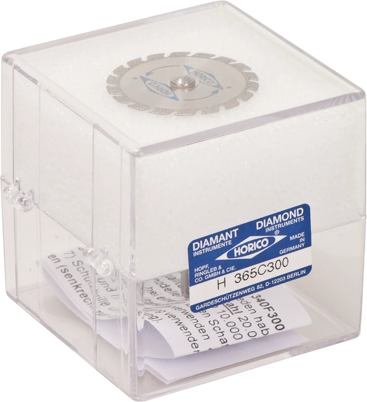 Diamantscheiben 365 Stück doppelseitig, starr, rot fein, HP, Figur 365 C, 0,3 mm, ISO 300