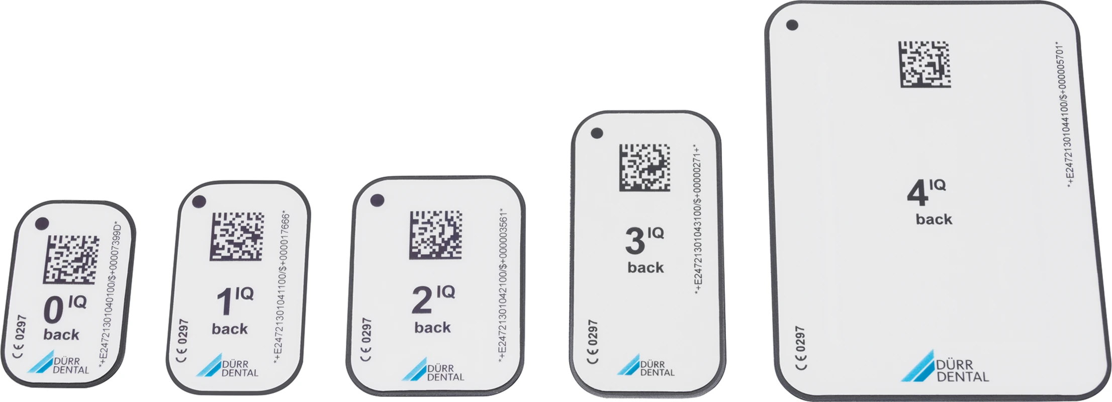 VistaScan IQ Packs Packung 2 Speicherfolien IQ Size 1, 1.000 Lichtschutzhüllen Plus Size 1