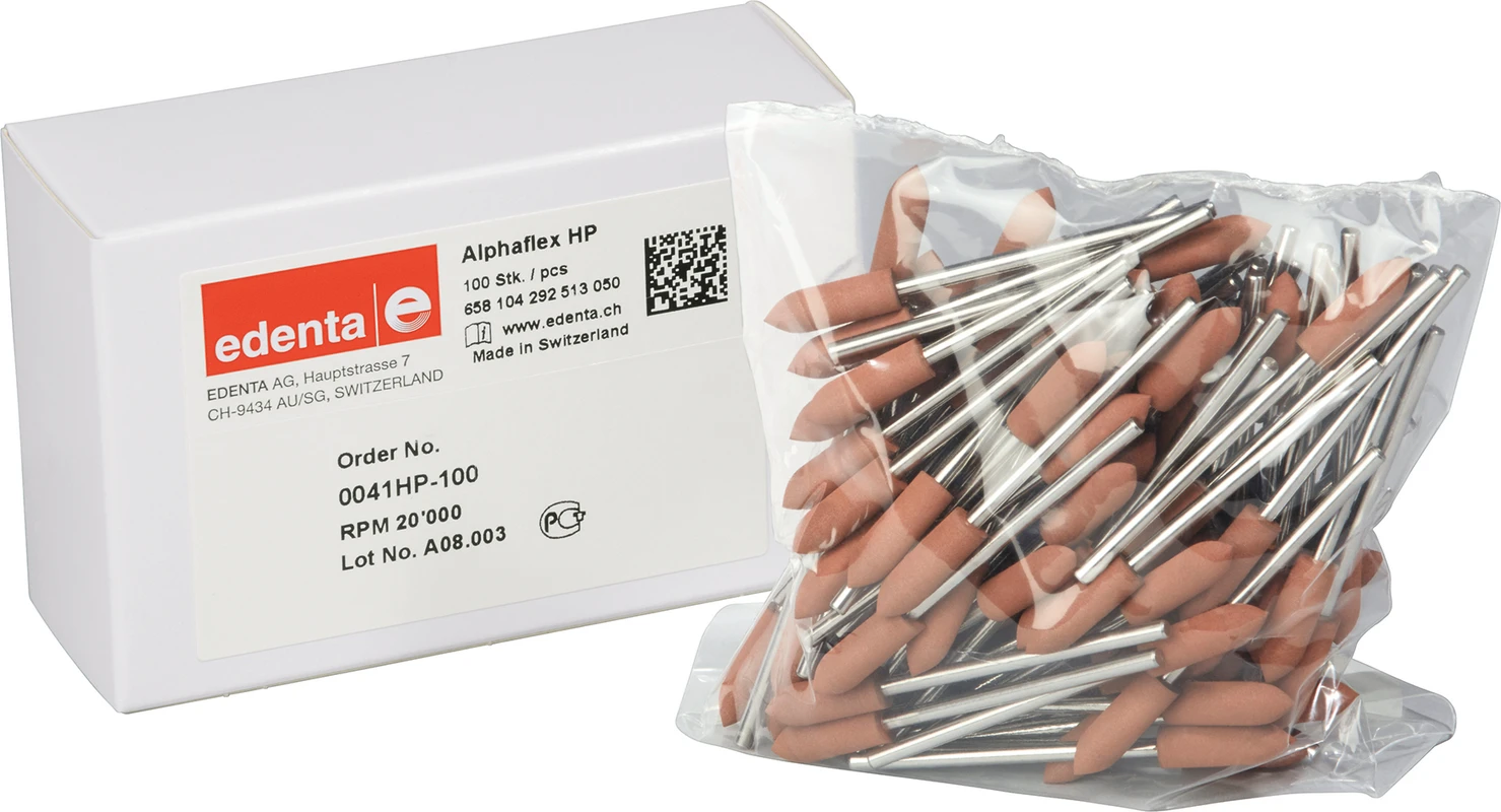 Alphaflex Packung 100 Stück braun, HP, Figur 292, 16 mm, ISO 050