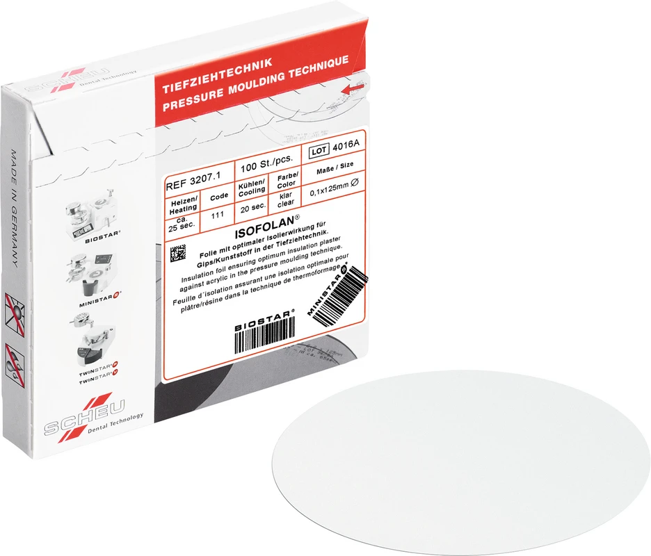 ISOFOLAN® Packung 100 Stück Ø 125 mm, Stärke 0,1 mm ISOFOLAN® Packung 100 Stück Ø 125 mm, Stärke 0,1 mm