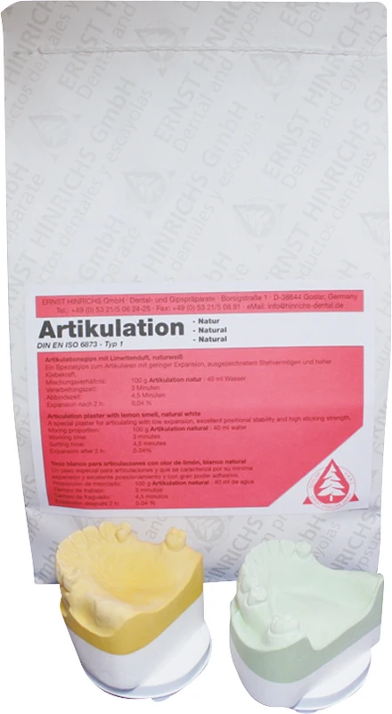Artikulationsgips - natur Sack 25 kg
