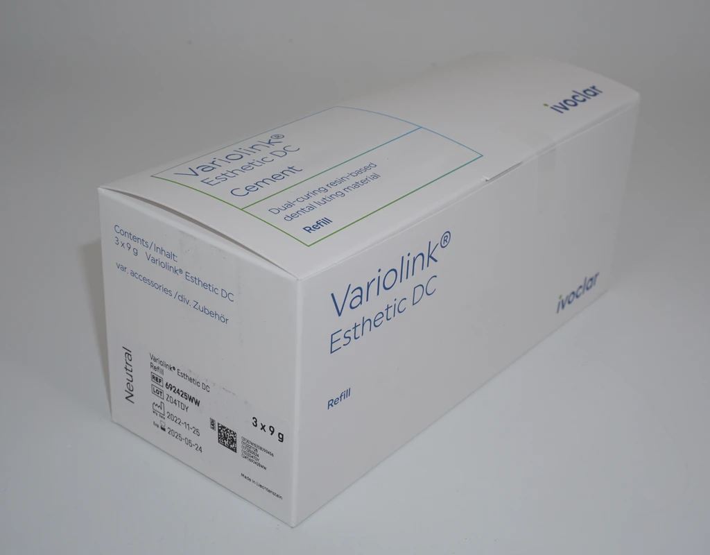 Variolink® Esthetic Vorteilspackung 3 x 9 g Automix Spritze DC neutral, 3 x 15 Mischkanülen