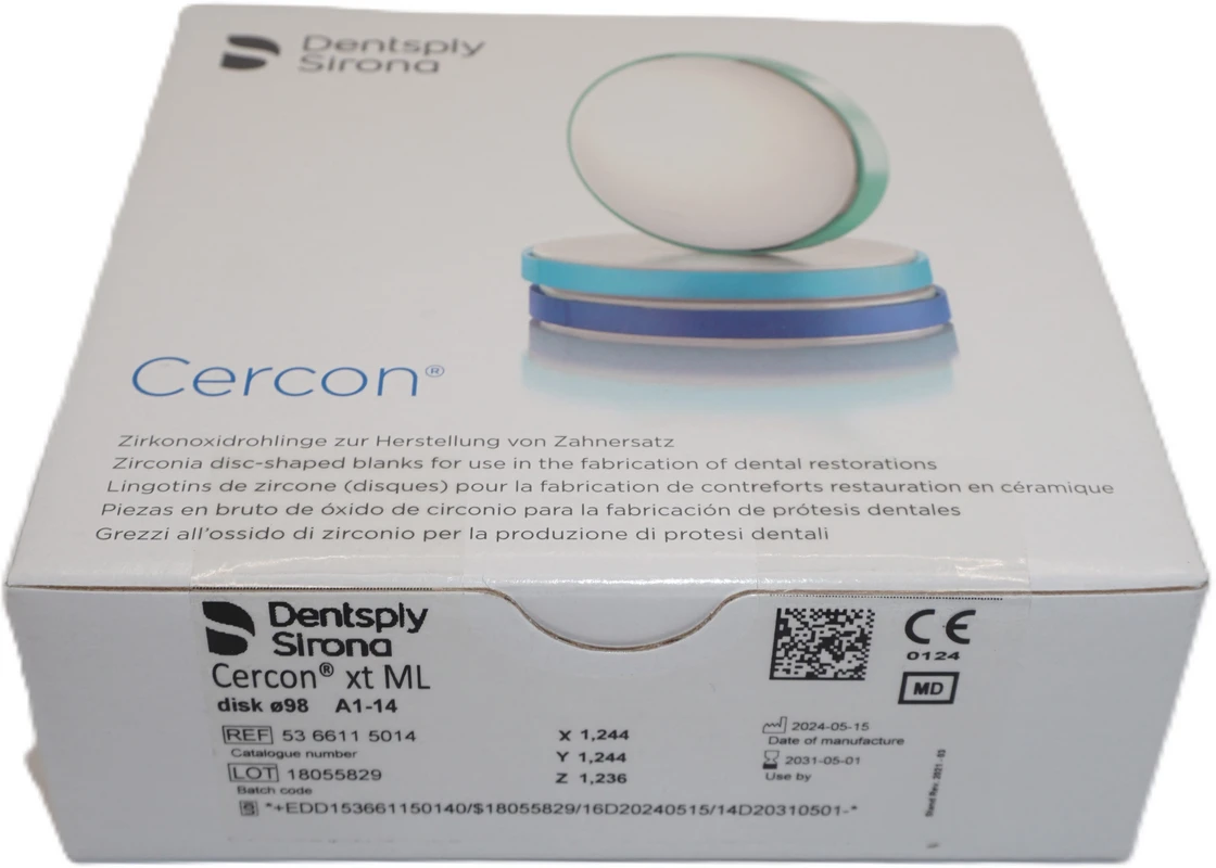 Cercon® xt ML Stück Ø 98 mm H 14 mm, A1