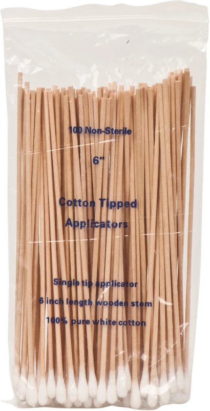 Wattestäbchen Beutel 100 Stück 15 cm, kleiner Kopf (9-10 mm)
