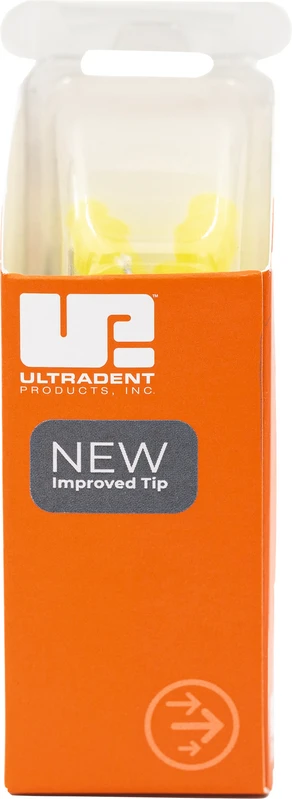 Metal Dento-Infusor™ Tip with Comfort Hub Packung 20 Stück gelb