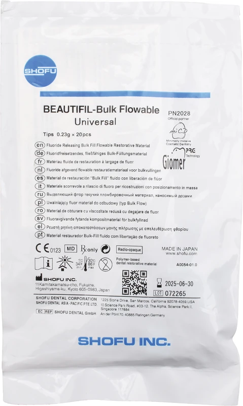 BEAUTIFIL Bulk Packung 20 x 0,28 g Tip Flowable universal