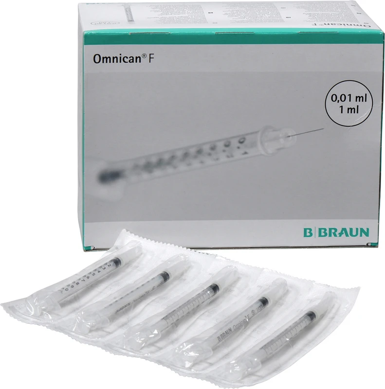 Omnican®-F Packung 100 Stück 1 ml, Kanüle 0,30 x 12 mm