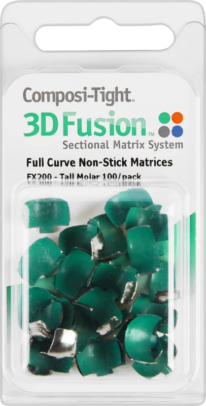 Composi-Tight® 3D Fusion™ Packung 100 Matrizenbänder grün, 6,6 mm, für Molare