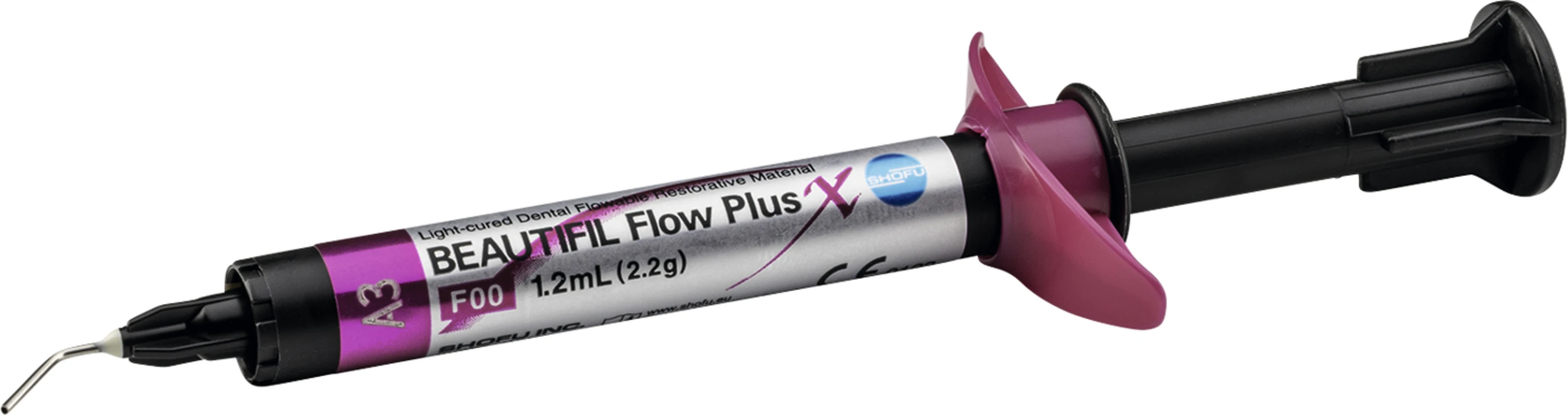 BEAUTIFIL Flow Plus X Spritze 2,2 g A3, F00 inklusive 5 Spritzenaufsätze