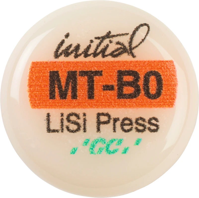 GC Initial™ LiSi Press Packung 5 x 3 g Rohling B0 MT