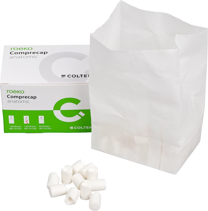 ROEKO Comprecap anatomic Packung 120 Stück Ø 10 mm, Größe 3