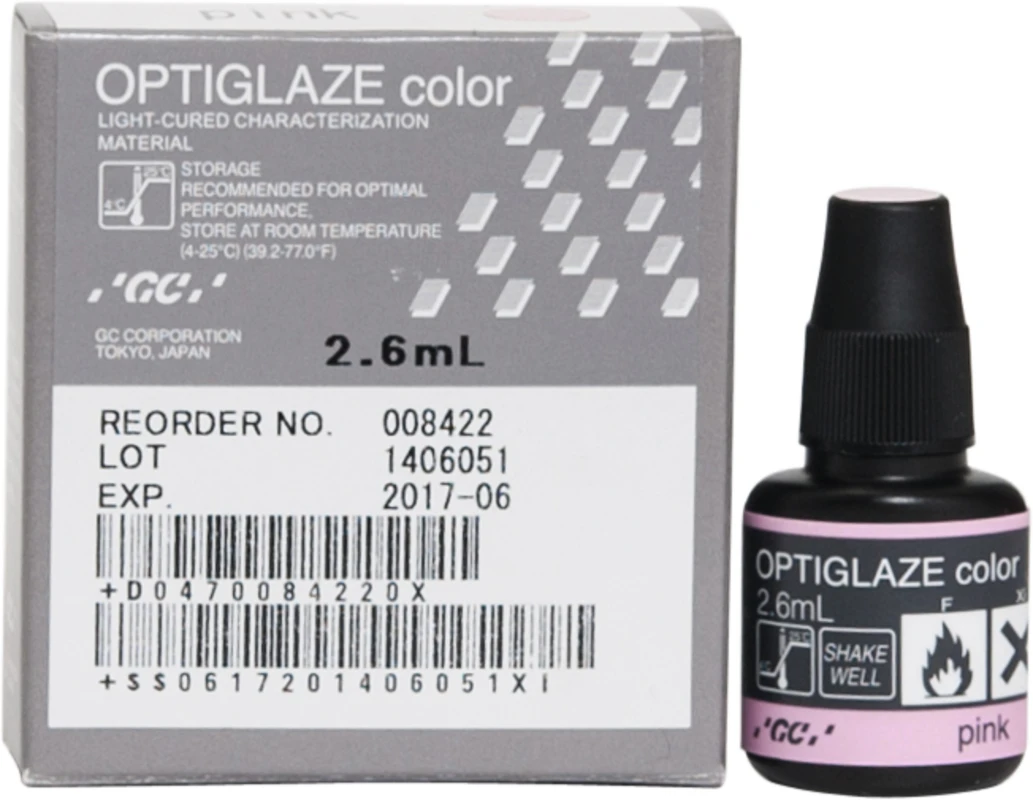 GC OPTIGLAZE® color Flasche 2,6 ml pink