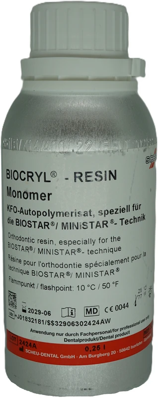 BIOCRYL®-RESIN Dose 250 ml Monomer BIOCRYL®-RESIN SCHEU-DENTAL