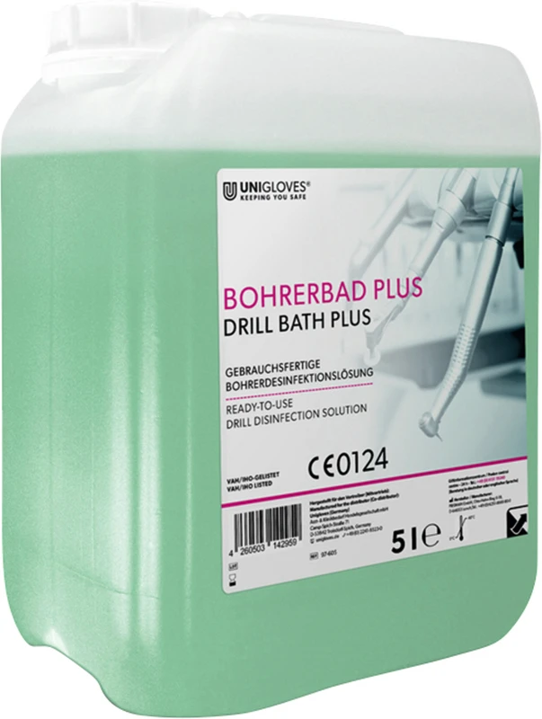 Bohrerbad plus Kanister 5 Liter Bohrerbad plus Unigloves