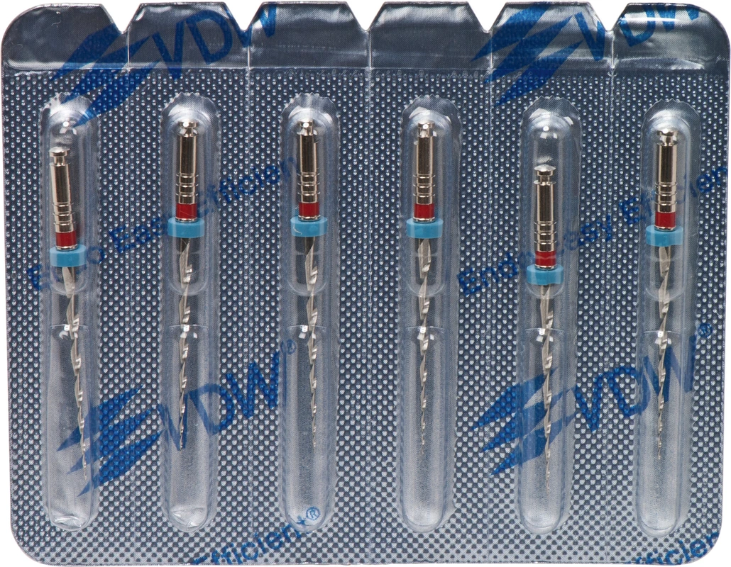 Mtwo® Blisterpackung 6 Stück ABT 21 mm, 25 mm, Taper.06, ISO 025 Mtwo® Instrumente VDW