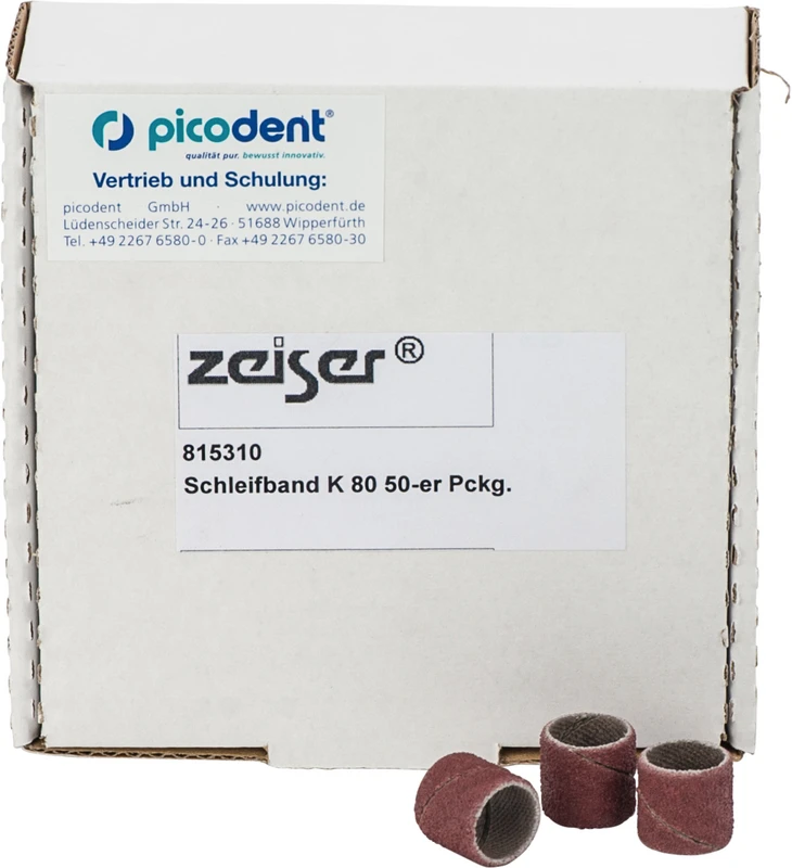 Schleifband Packung 50 Stück Korn 80