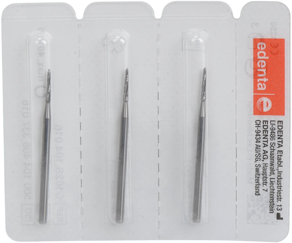 Chirurgie Knochenfräser HM C162S Packung 3 Stück HP, Figur 408, 10 mm, ISO 016