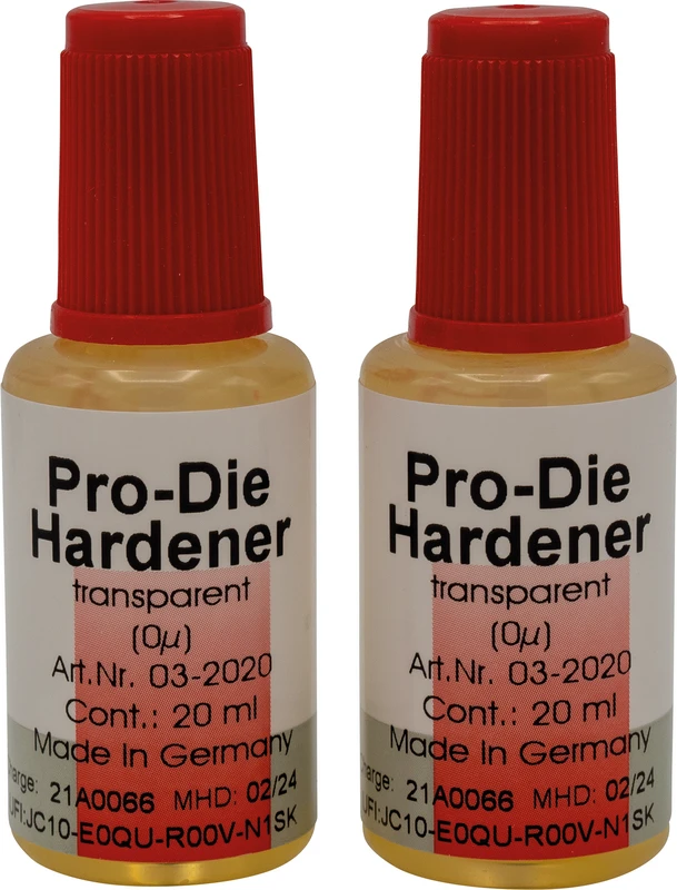 PRO-Die Hardener Packung 2 x 20 ml transparent